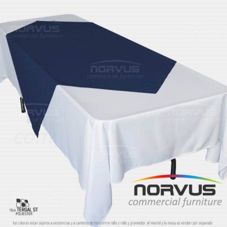 Cubremantel 150x150cm tela Tafetan azul marino