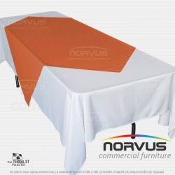 Cubremantel 150x150cm tela Tafetan naranja