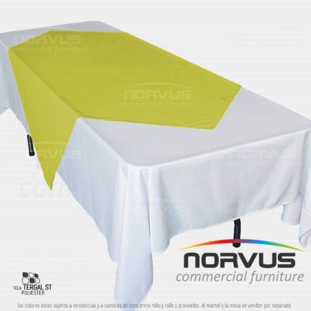 Cubremantel 150x150cm tela Tafetan amarillo canario