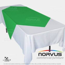 Cubremantel 150x150cm tela Tafetan verde limon