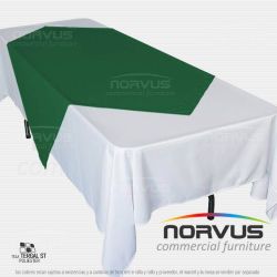 Cubremantel 150x150cm tela Tafetan verde bandera