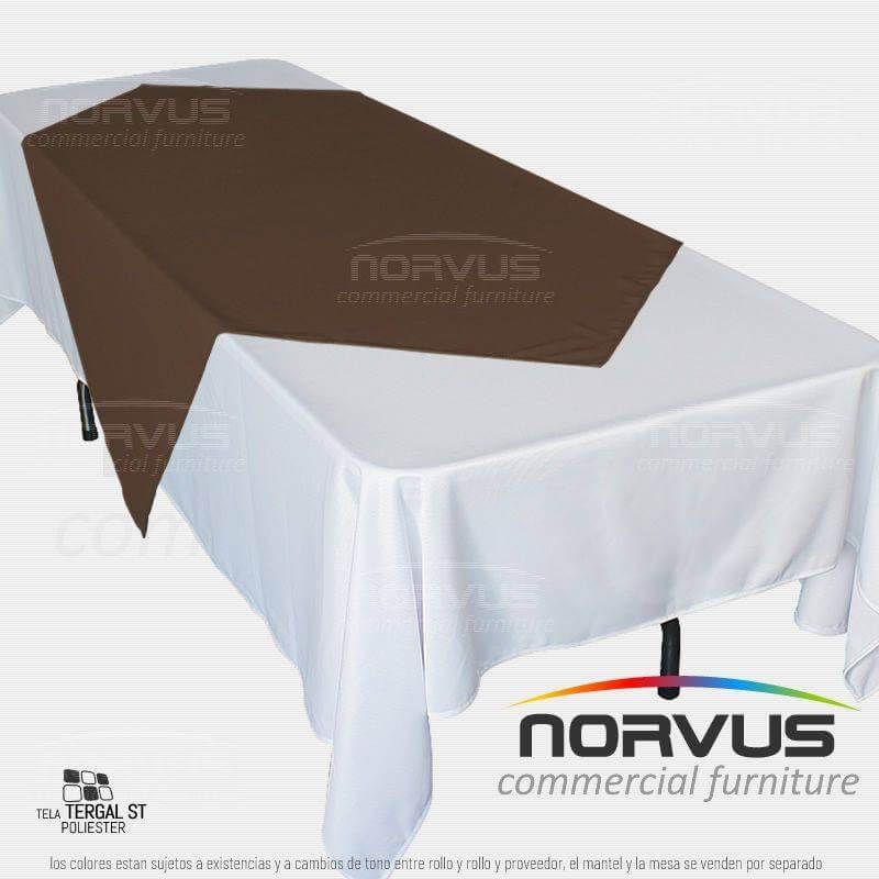 Cubremantel 150x150cm tela Tafetan chocolate