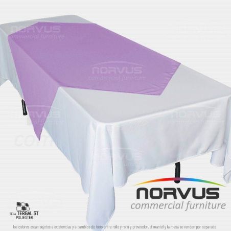 Cubremantel 150x150cm tela Tafetan lila