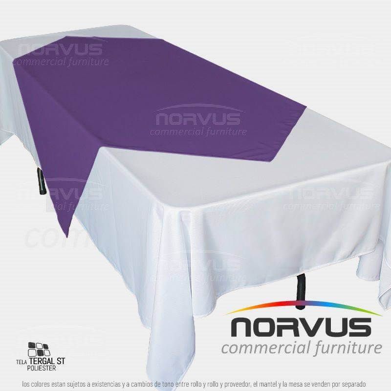 Cubremantel 150x150cm tela Tafetan morado