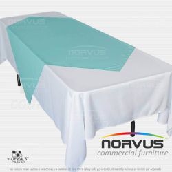 Cubremantel 150x150cm tela Tafetan menta