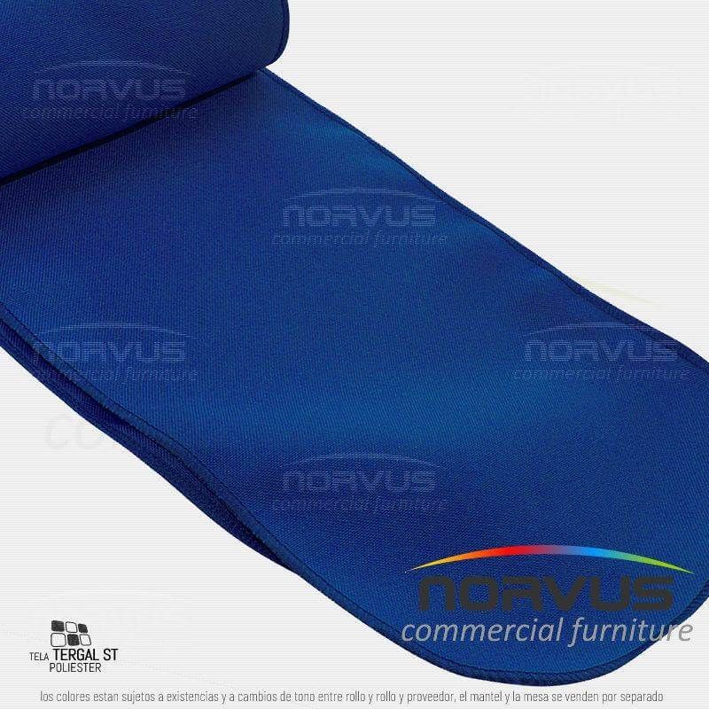 Liston para silla 250x15cm tela Tafetan azul marino