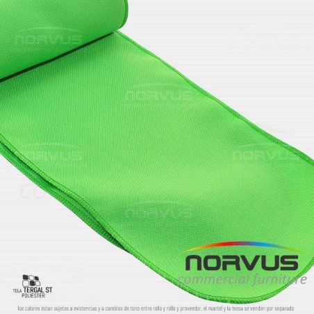 Liston para silla 250x15cm tela Tafetan verde limon
