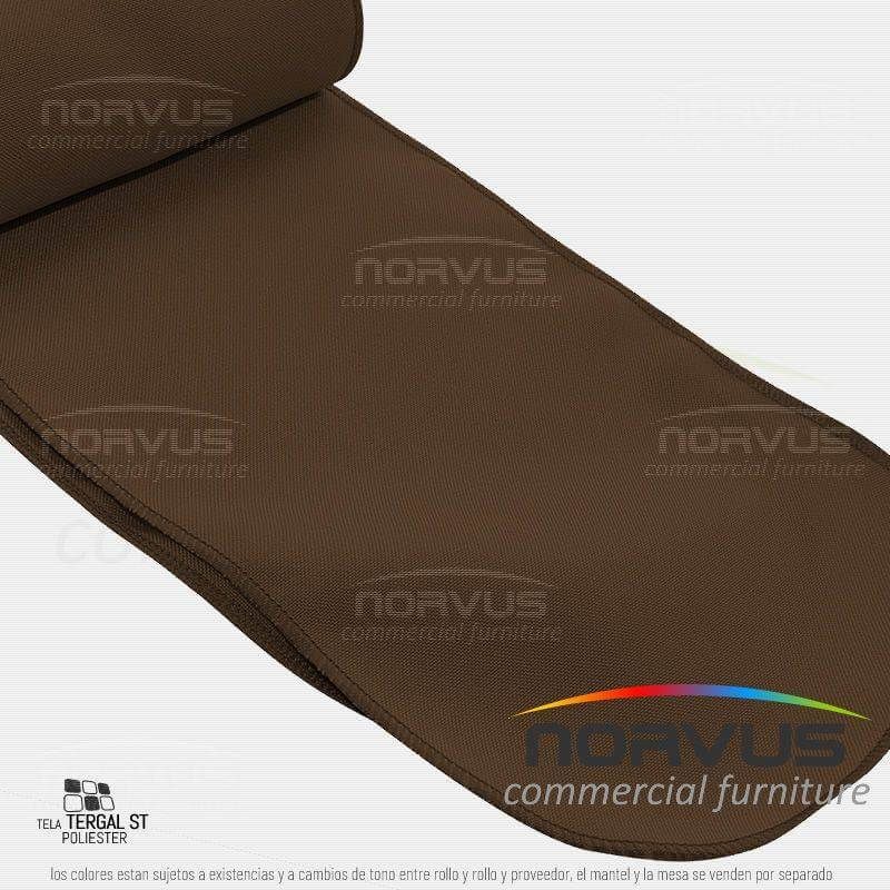 Liston para silla 250x15cm tela Tafetan chocolate