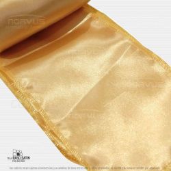 Liston para silla 250x15cm tela Satin color dorado