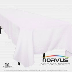 Mantel infantil rectangular 230x100cm tela Tafetan blanco