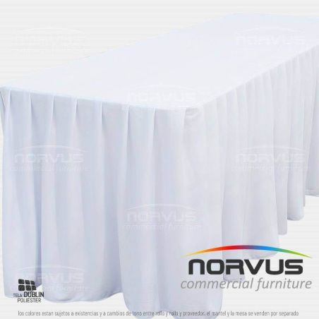 Bambalina rectangular Completa 240x75cm tela Dublin blanco