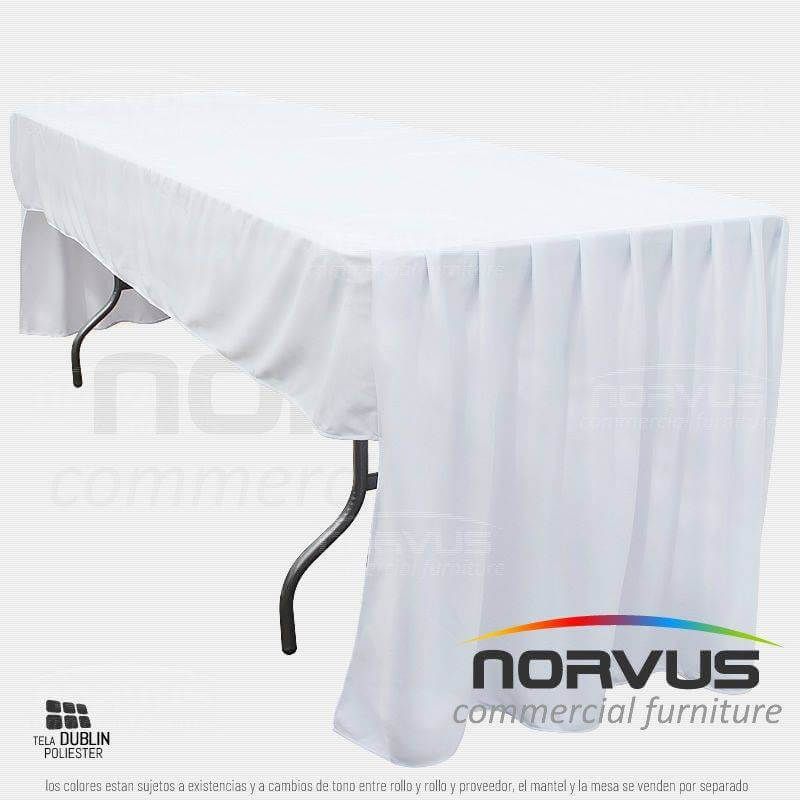 Bambalina rectangular tipo C 240x75cm tela Dublin blanco