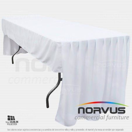 Bambalina rectangular tipo C 240x75cm tela Dublin blanco