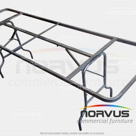 Estructura para mesa rectangular plegable 240x75
